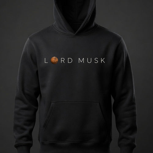 LORD MUSK hoodie chest detail