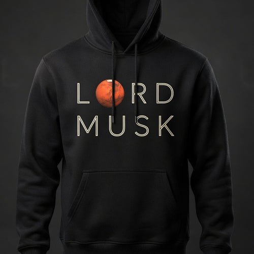 LORD MUSK stacked hoodie detail